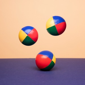 비앤비매직(BNBMAGIC) - 저글링공 믹스컬러 고급형 3개 1세트(Juggling balls)[저글링 저글링 공]