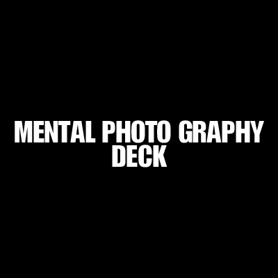비앤비매직(BNBMAGIC) - 멘탈포토그래피덱(Mental PhotoGraphy Deck)[카드마술/클로즈업/트릭카드]